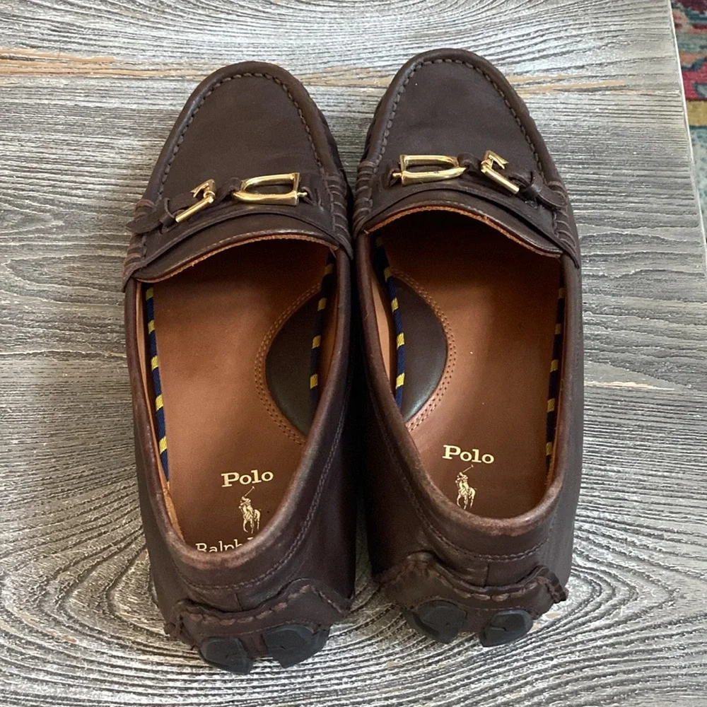 Polo Ralph, Lauren Anders, leather driver, shoes, size 10 D - Picture 2 of 4